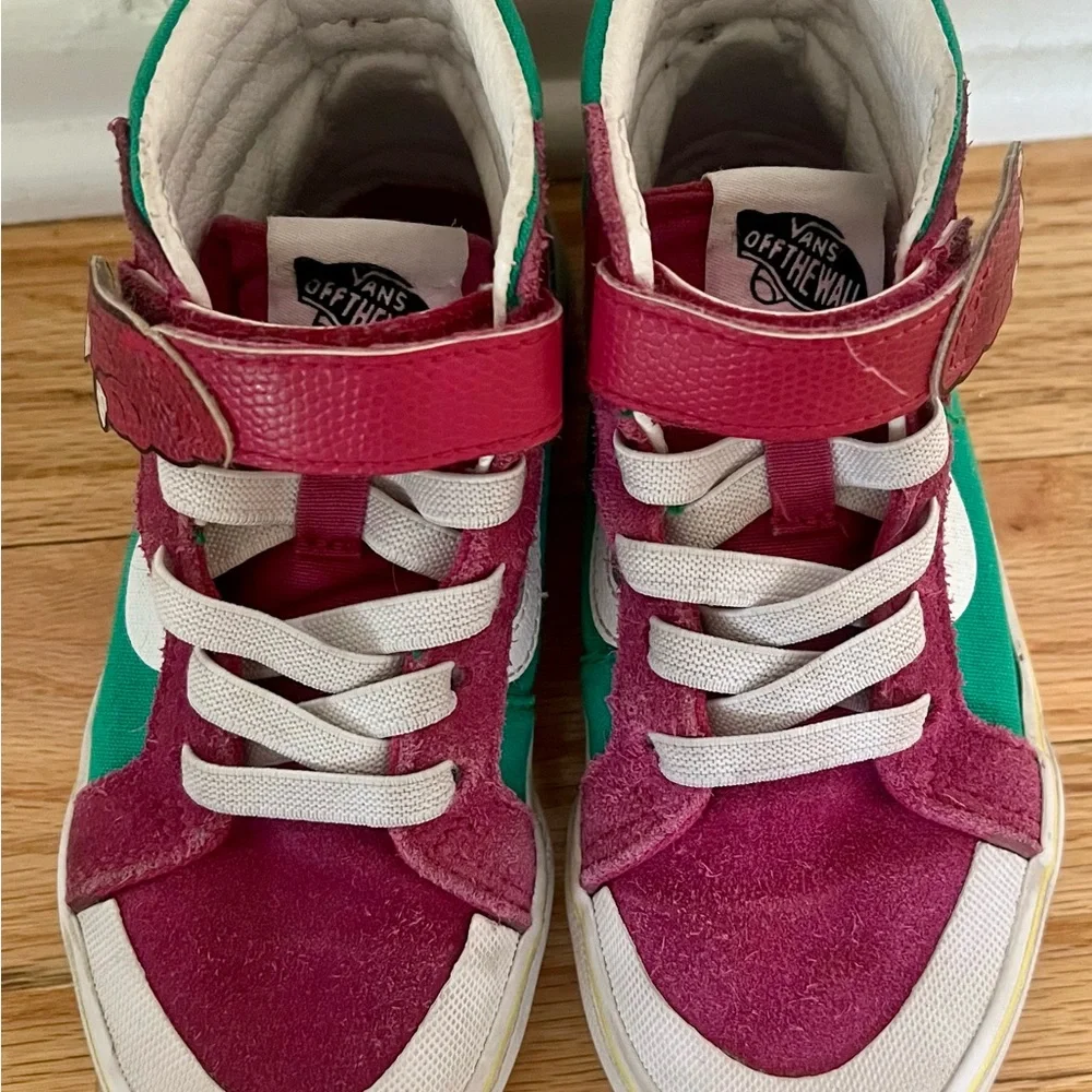 Vans Kids High-Top Dinosaur Sneakers 12 Toddler - Picture 2 of 5